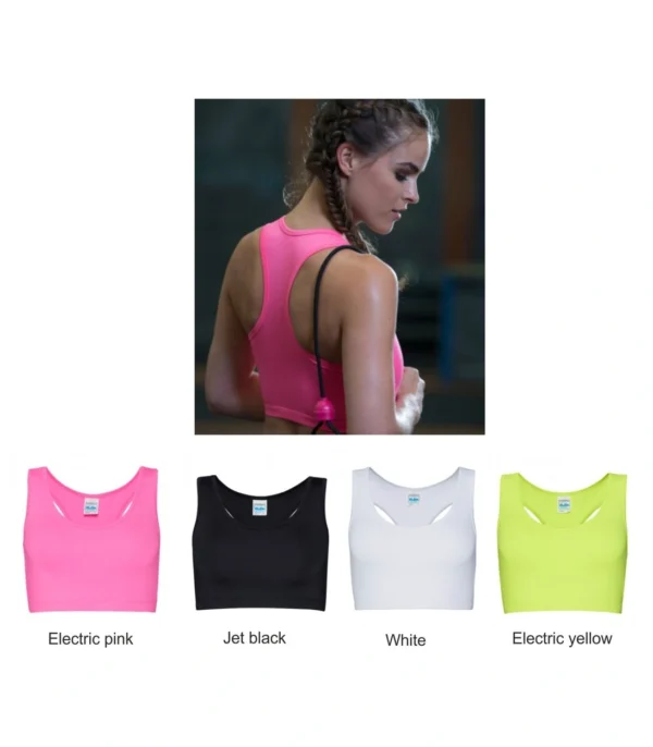 AWD JC017 Just Cool Girlie Sports Crop Top